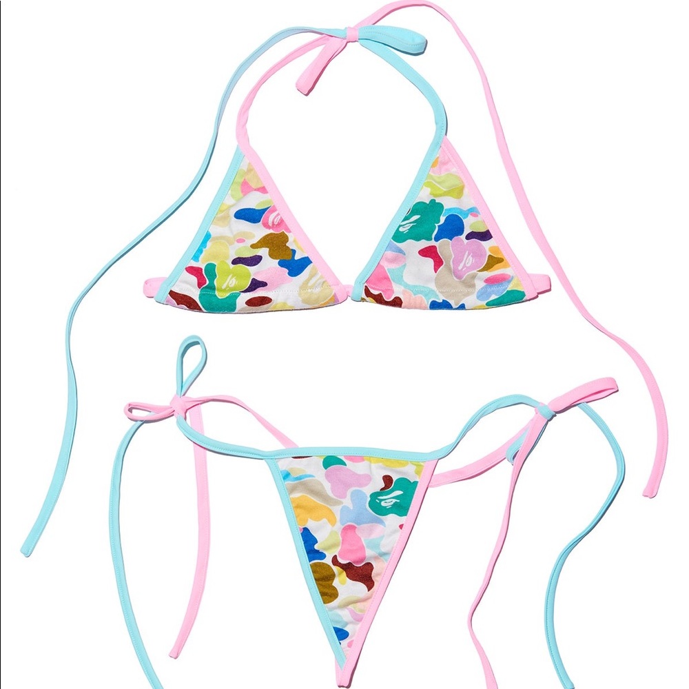 SOLD!! Rainbow camo BAPE bikini